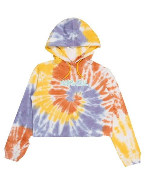 Santa Cruz SC Tropic Strip Front Girls Hoodie Carousel 1
