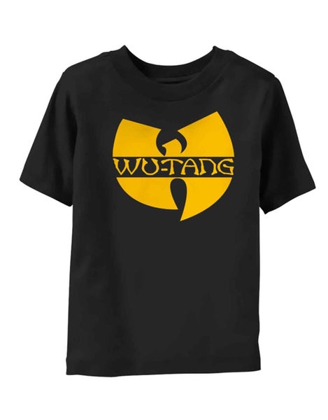 Wu Tang Clan Kids T Shirt Classic Band Logo Official Black Ages 3- 24 Months Carousel 1