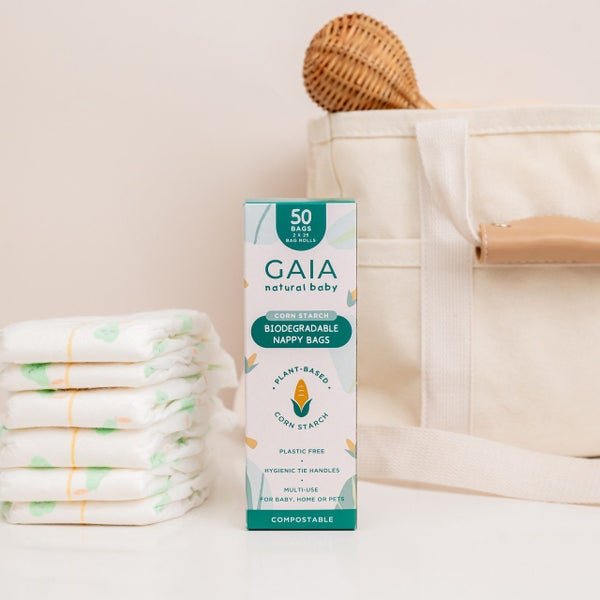 Gaia Natural Baby Biodegradable Nappy Bags 50 Pack Carousel 11