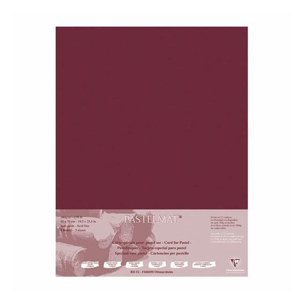 Pastelmat Paper 50x70cm Wine Pack of 5 Carousel 1