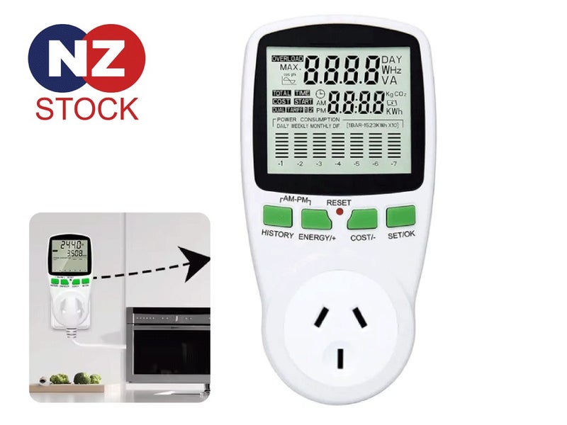 New Mains Power Energy Meter Monitor AU/NZ Plug on Afterpay Carousel 1
