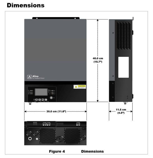 Off Grid Outback Alino TL Solar Inverter 5000W 48Vdc 80A MPPT. Carousel 1