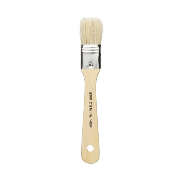Acme Artworx Flat Paint Brush 25mm Size 1, Hog Hair Carousel 1