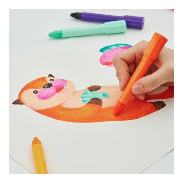 Amos Colorix Silky Crayon Pack of 12 - Water-Soluble Colors Carousel 2