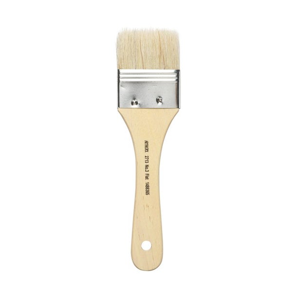 Acme Artworx Flat Paint Brush Size 3, 50mm, Hog Hair Carousel 1