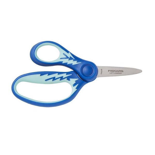 Fiskars 5" Left-Handed Pointed Kids Scissors Blue 1001421 Carousel 1