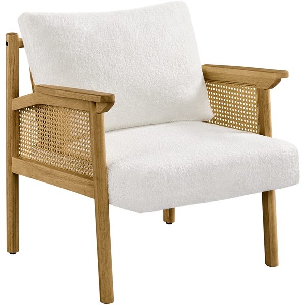 Boucle Upholstered Accent Chair Lounge Chair Carousel 2