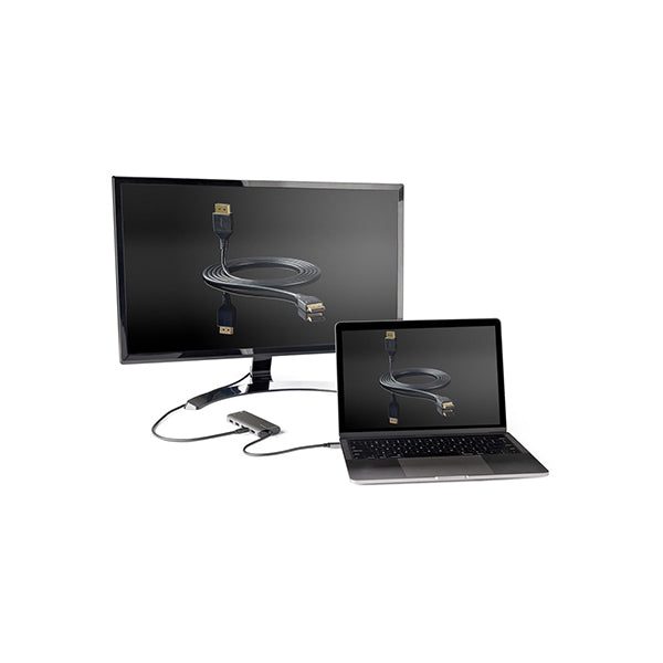 Startech Usb C Multiport Adapter Hdmi Mdp 4K 60Hz Wired 100W Carousel 3
