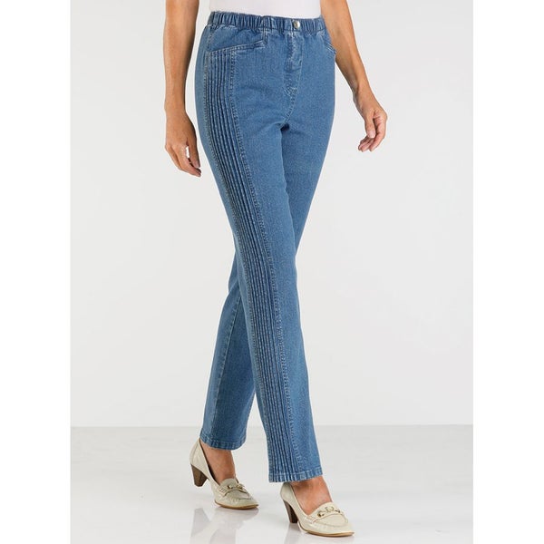 Side panel jeans - 20 - buy 1 get 1 free - sky blue & white - quality & stylish64275676818051110