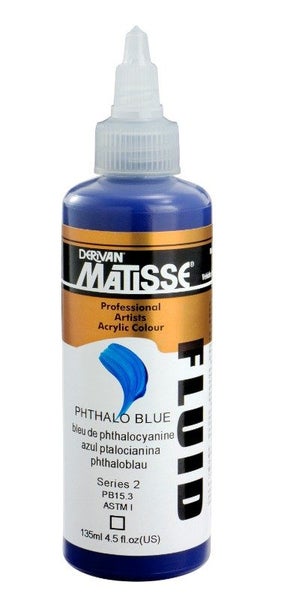 Acrylic Paint - Matisse Fluid 135ml Phthalo Blue Carousel 2
