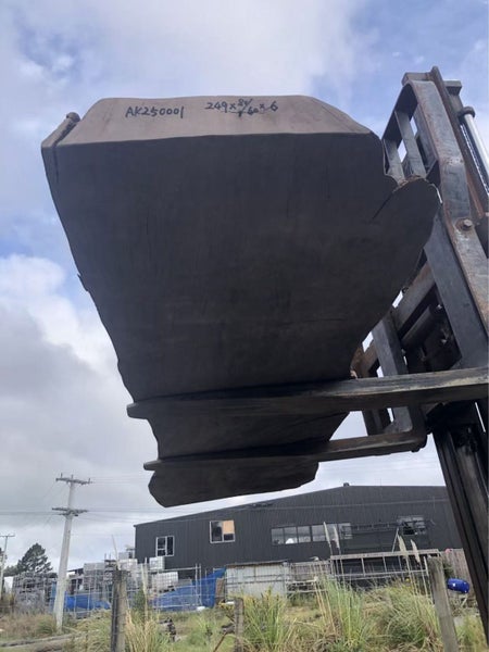 Ancient Swamp Kauri Slab – 2490 × 800/600 × 60 mm63896538157441112