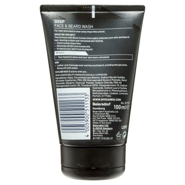NIVEA NIVEA MEN DEEP Face & Beard Wash Carousel 2