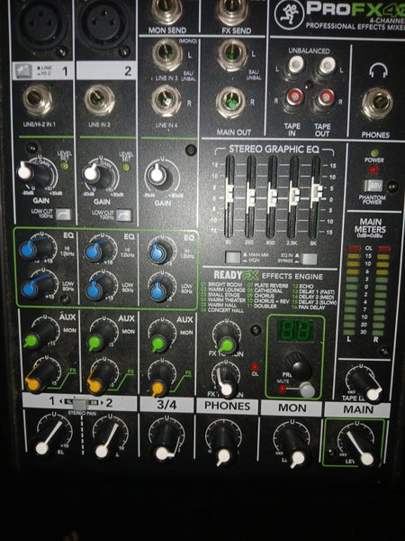 Mackie ProFX4 Mixer. 4 channel with digital effects. Carousel 2