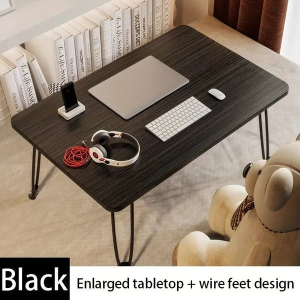 NNETM Foldable Wire Foot Study Desk - Black Carousel 2