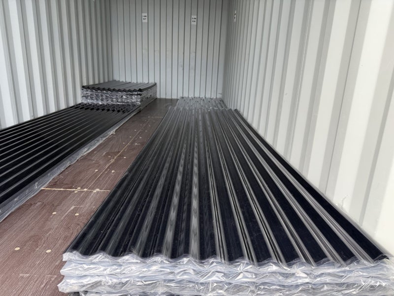 3M Length - Colour Grey - Corrugated Profile, Polycarbonate Roofing Sheets Carousel 2
