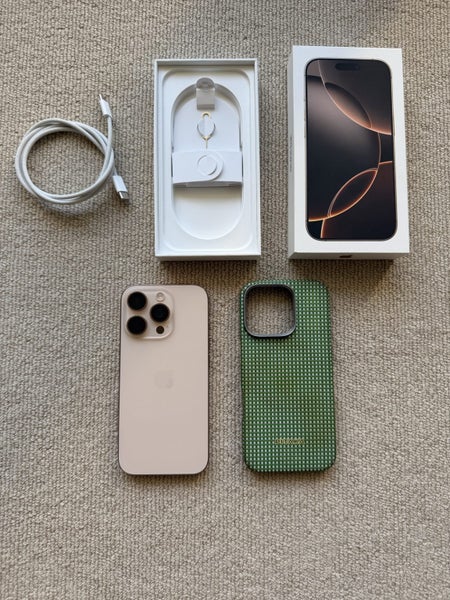 Apple iPhone 16 Pro 1Tb - Desert Titanium and Pitaka case63898111554817110