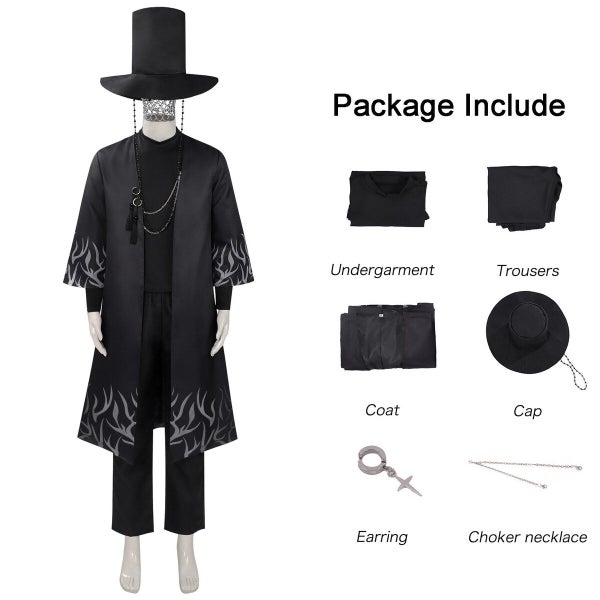 Mens Boys Kpops Jinu Costume Black Carousel 5