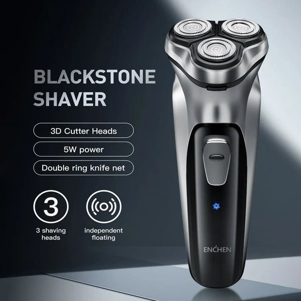 Enchen Blackstone Mens Rotary Shaver With 3D Floating Blade (Black) Carousel 1