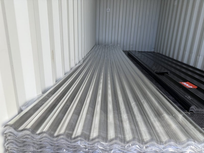 3M Length - Colour Clear - Corrugated Profile, Polycarbonate Roofing Sheets Carousel 1