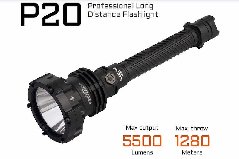 Acebeam P20 Professional Long Distance Flashlight Carousel 1