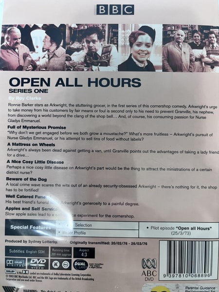 OPEN ALL HOURS - Series 1 - RONNIE BARKER / DAVID JASON - BBC64577296565505111