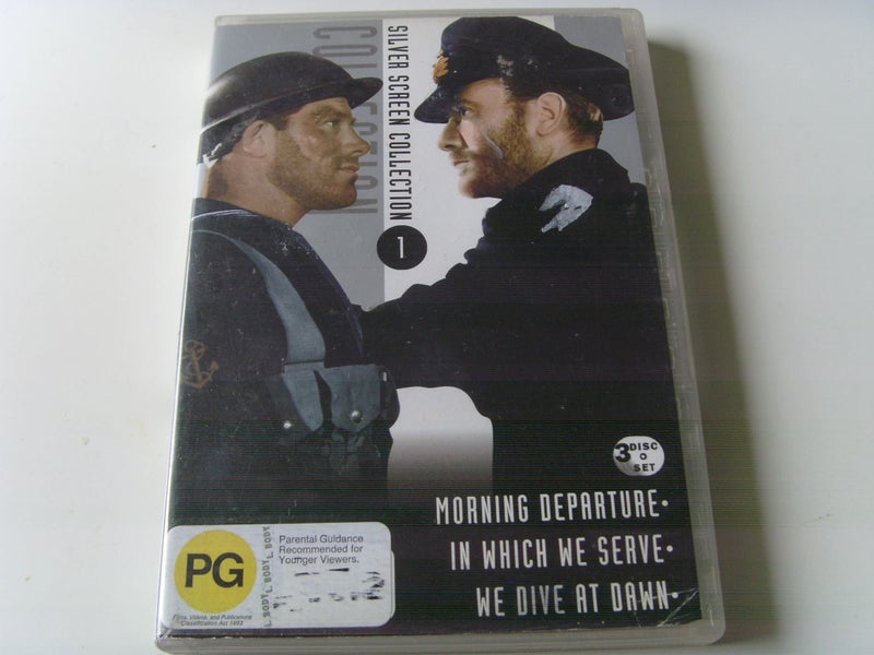 Silver Screen Collection x 3 DVD War Morning Departure In Which We Serve We.... Carousel 1