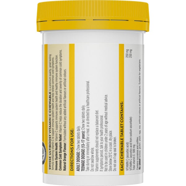 Swisse Ultiboost Vitamin C Chewable 110 Tablets Carousel 2