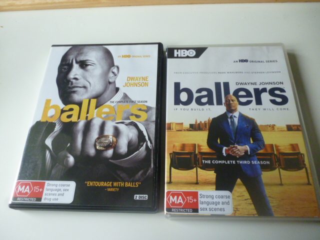 ballers Dwayne Johnson The Complete First & Third Season 3 discs 565 mins Reg 464583759313283110