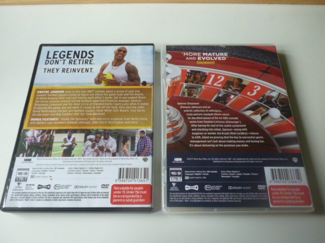 ballers Dwayne Johnson The Complete First & Third Season 3 discs 565 mins Reg 464583759313283111