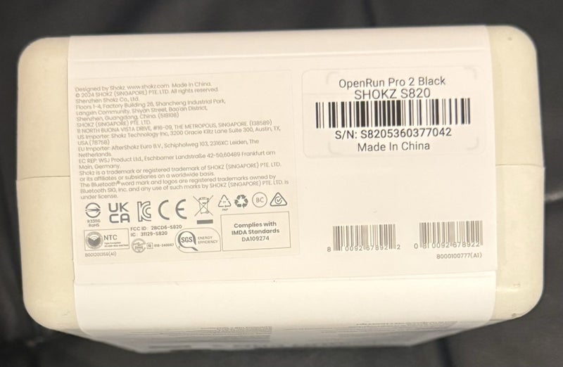 Shokz OpenRun Pro 2 Wireless Open-Ear Headphones - Black (S820-ST-BK)63899888431234112