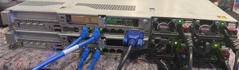 HPE DL360 Gen10 2 x 20Core CPU 64GB RAM 128GB NVMe RAID Controller 2xPSU Carousel 13