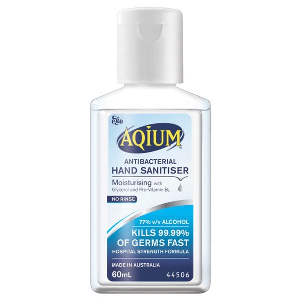 Aqium Antibacterial Hand Sanitiser 60ml Carousel 1