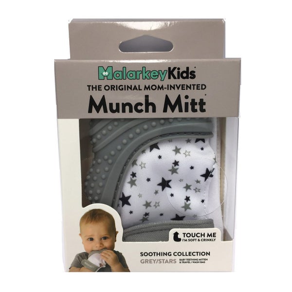 Malarkey Kids Munch Mitt Grey/Stars Carousel 1