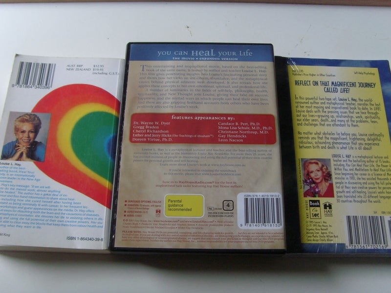 Louise L. Hay x 5 You Can Heal Your Life & The Movie, Book, & Audio Tape Life!64559413670017113