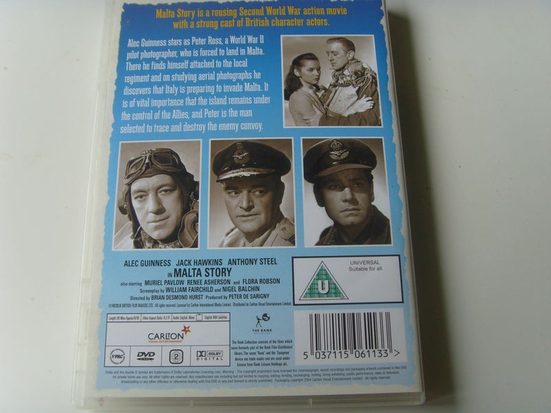 Malta Story Alec Guinness Jack Hawkins WWII Action Movie Carousel 2