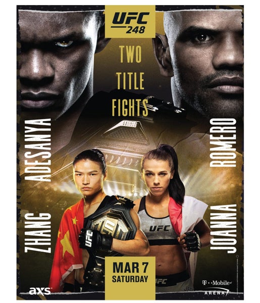 UFC Unisex 248 Mar 7 Saturday Official Poster, NWT Carousel 1