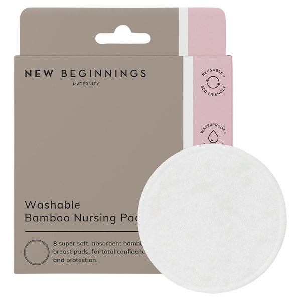 New Beginnings Bamboo Washable Nursing Pads 8pk Carousel 1