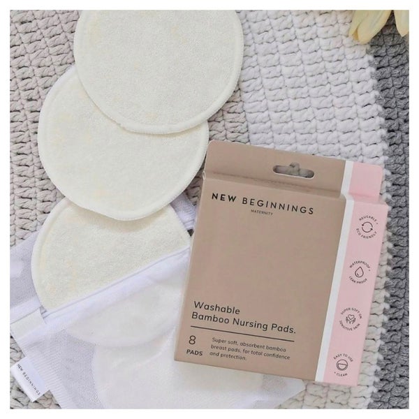New Beginnings Bamboo Washable Nursing Pads 8pk Carousel 2