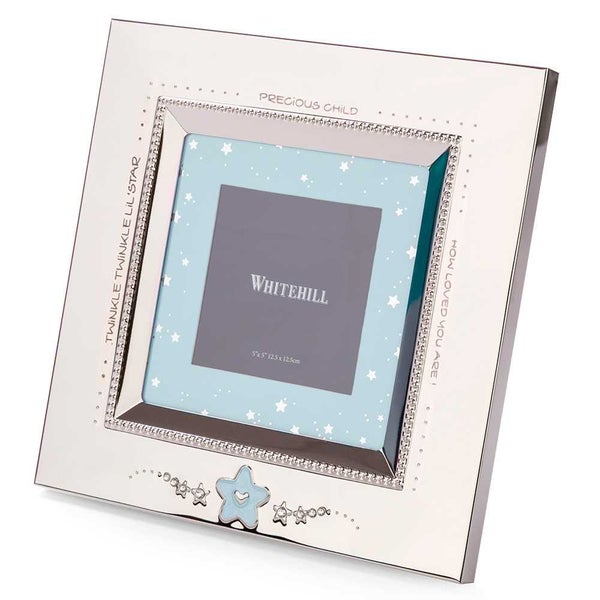 Whitehill Twinkle Little Star Baby Photo Frame Blue Carousel 1