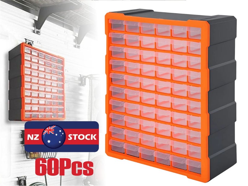 60 Drawer Workshop Tool Storage - Storage Bin Rack - (NZ Clearance) Carousel 18