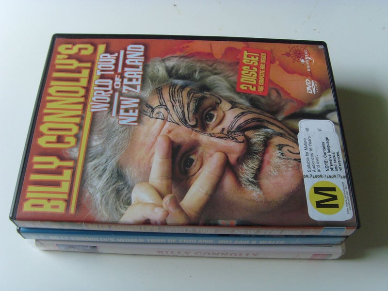 Billy Connolly World Tours Of Scotland, England, Ireland & Wales & New Zealand +