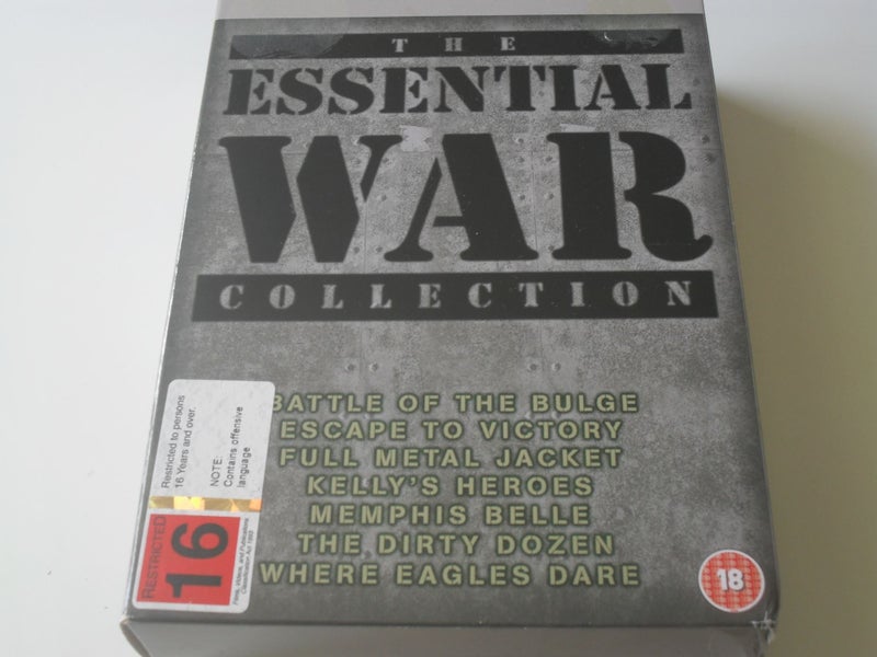 7 Disc DVD Set Essential War Collection Dirty Dozen Full Metal Jacket Memphis .. Carousel 1