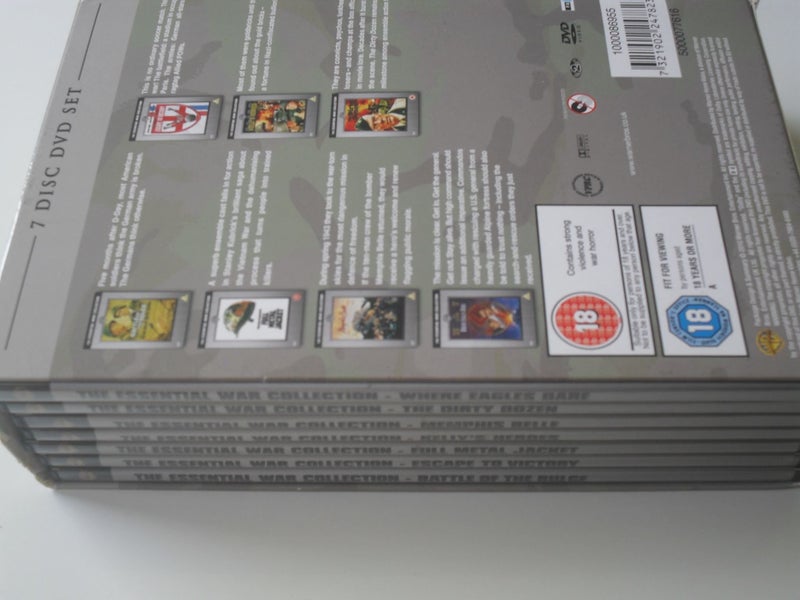 7 Disc DVD Set Essential War Collection Dirty Dozen Full Metal Jacket Memphis .. Carousel 2