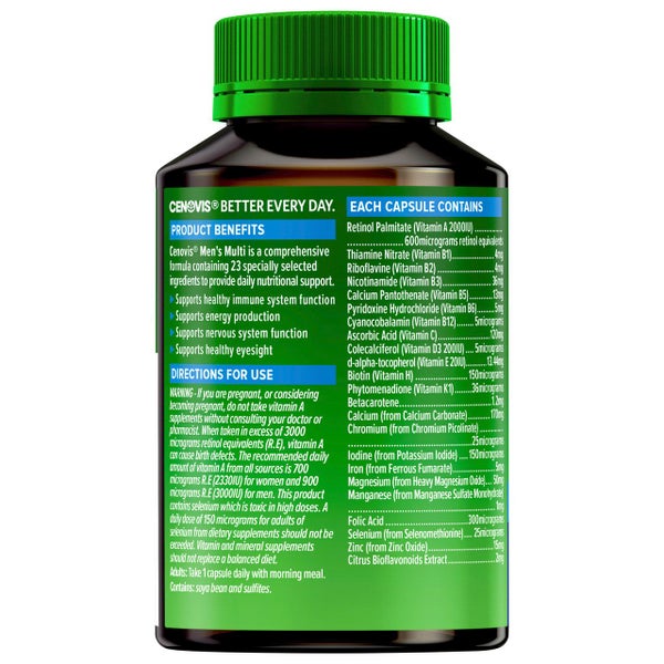 Cenovis Men's Multi Once Daily 50 Capsules Carousel 2
