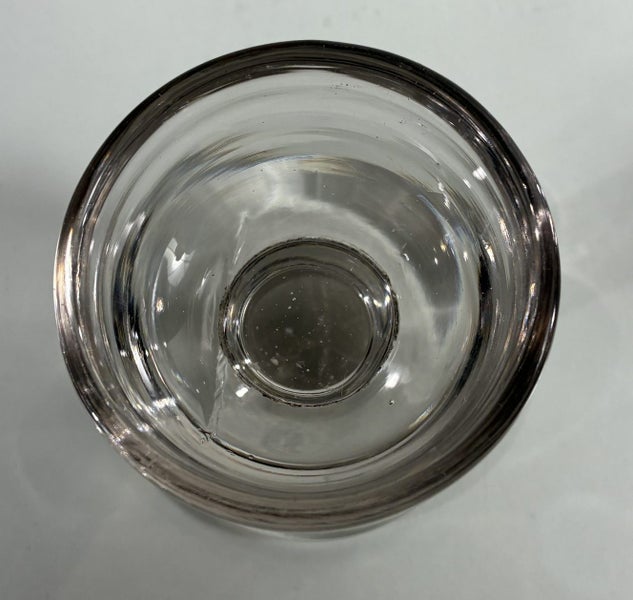 Antique Penny Licks Dessert Glass with Grey-Purple Tint – c.1880s Carousel 6