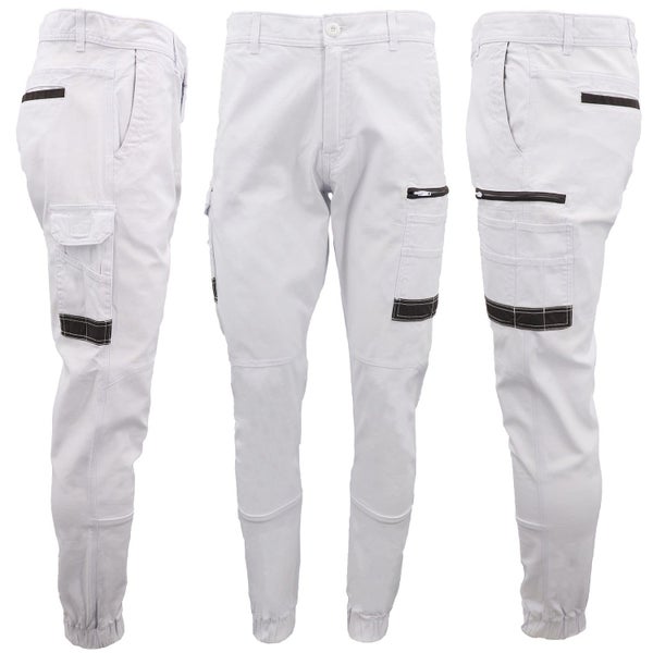 Men's Cargo Cotton Drill Work Pants UPF 50+ 13 Pockets Tradies Workwear Trous... Carousel 9
