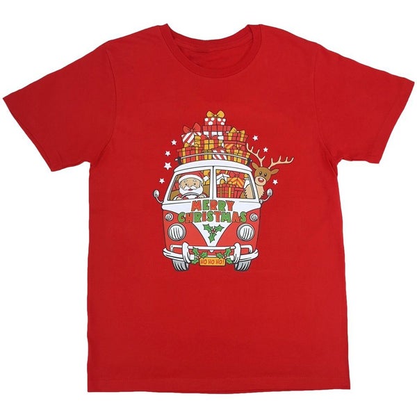 New Funny Unisex Xmas Christmas T shirt Tee Adult Kids Mens Womens Boys Santa... Carousel 1