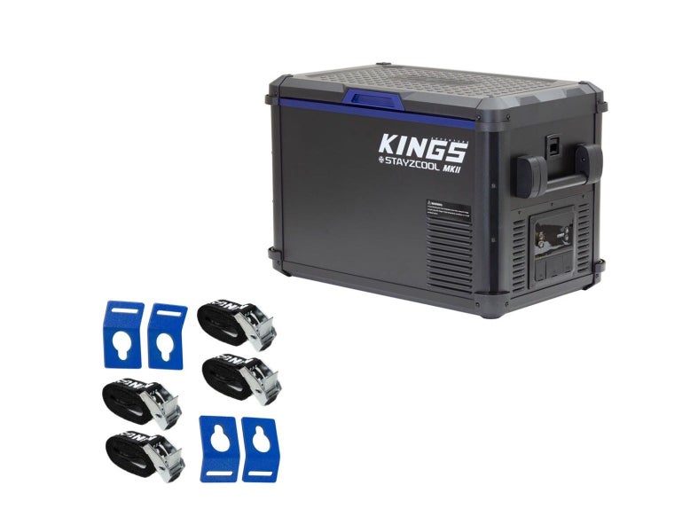 Adventure Kings 45L Portable Camping Fridge Freezer + Tie Down Straps (4 pack) Carousel 1