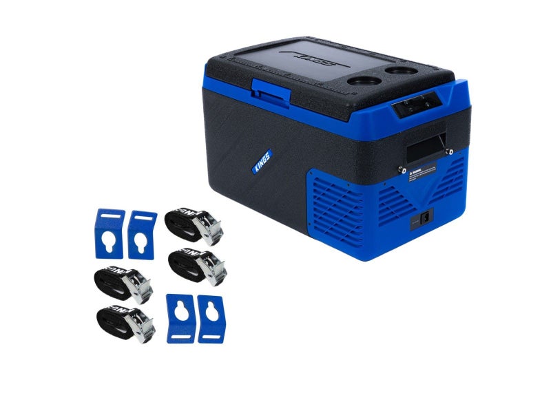 Kings Escape 30 portable camping Fridge / Freezer + Tie Down Kit Carousel 1