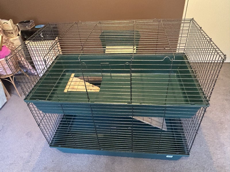 ##RABBIT/GUINEA PIG 2 LEVEL CAGE## Carousel 2